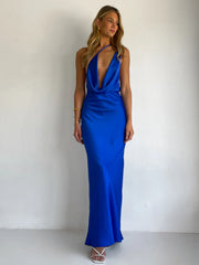 By Nicola Lucia Maxi Dress in Cobalt