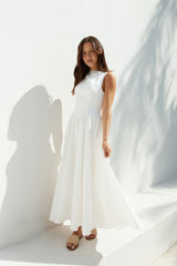 Dawn's Embrace Maxi Dress White
