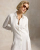 Self-Tie Linen Shirtdress