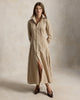 Striped Cotton Paneled Shirtdress