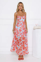 All Eyes Here Maxi Dress Blue