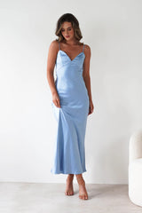 Satin Backless Cami Dress