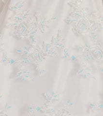 Chloe Sequin Embroidered Mesh Skater Dress