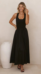 Maia Maxi Dress - Black