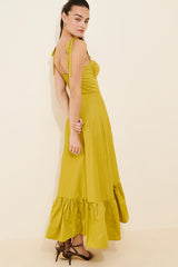 Sleeveless Corset Maxi Dress