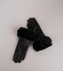 Luxe Intent Faux Fur Gloves