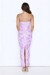 Estelle Mesh Maxi Dress Lilac