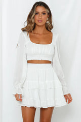 On Screen Skirt White