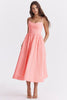 apricot corset sundress