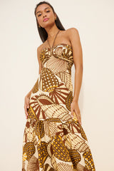 Shell Sleeveless Maxi Dress
