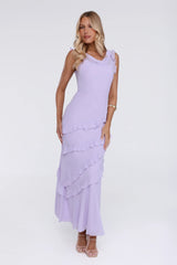 Star Effect Maxi Dress Lavender