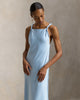 Twisted-Strap Satin Dress