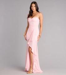 Sherrie Mesh Slit Mermaid Formal Dress