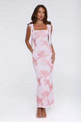 Dear Me From Me Mesh Maxi Dress Pink