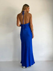 By Nicola Lucia Maxi Dress in Cobalt