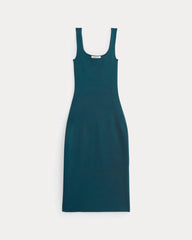 Knit Square-Neck Midi Dress | Reflecting Pond