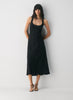 Drapey satin bustier maxi dress with low back