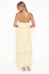 Jonia Halterneck Maxi Dress - Butter Yellow