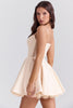 vintage cream tulle mini dress