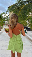 Cassidi Mini Dress - Sage