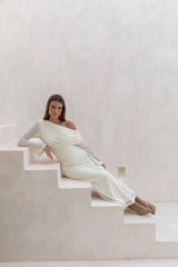 Cool Daze Long Sleeve Knit Maxi Dress Butter