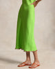 Beaded-Trim Linen Slip Dress