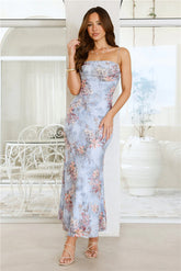 Hot Swoon Maxi Dress Blue