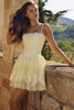 lemon custom lace cotton broderie anglaise mini dress