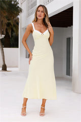 Caprice Midi Dress Yellow