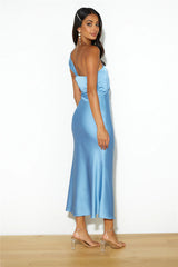 Adore Sunsets Midi Dress Blue