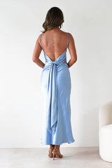 Satin Backless Cami Dress