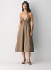 Cotton poplin maxi dress