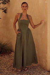 Locklea Midi Dress - Khaki