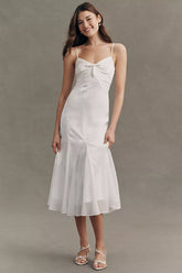 BHLDN Mixed Jacquard Maxi Slip Dress