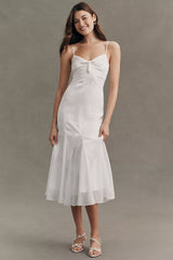 BHLDN Mixed Jacquard Maxi Slip Dress