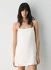 Sixth Dress -Linen squareneck mini dress