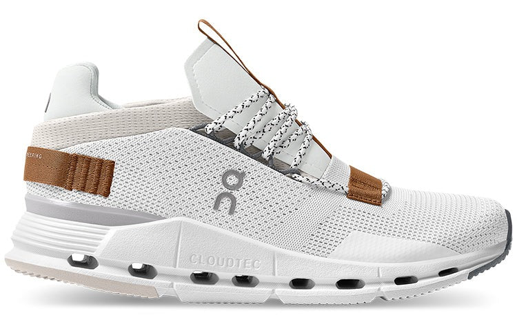 On Cloudnova 'White Pearl Brown'