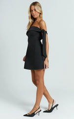 Cecilia Mini Dress-Black