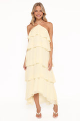 Jonia Halterneck Maxi Dress - Butter Yellow