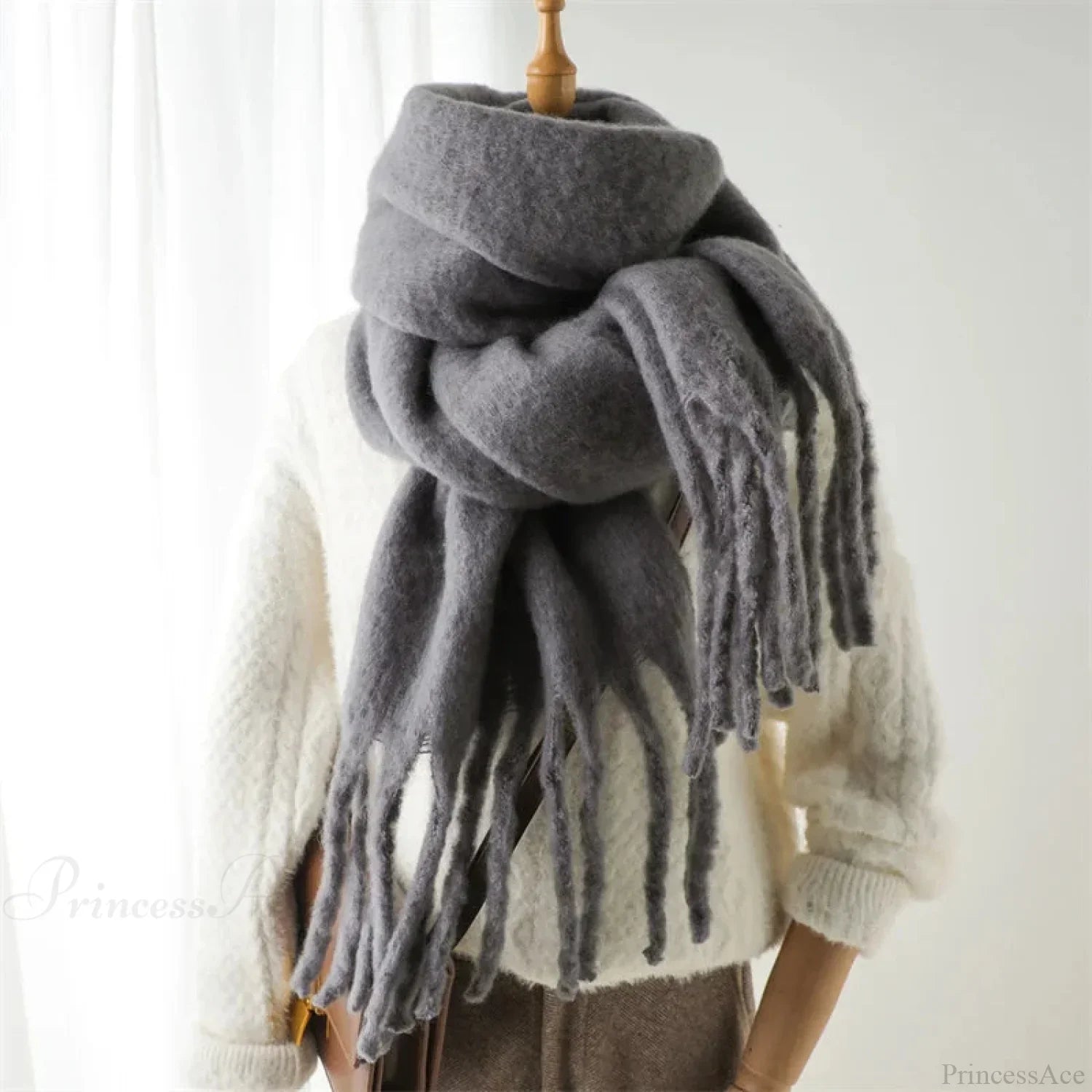 Cashmere Winter Pashmina Blanket Wrap - Thick and Soft Scarf
