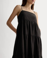 The Gauze Tiered Dress | Black
