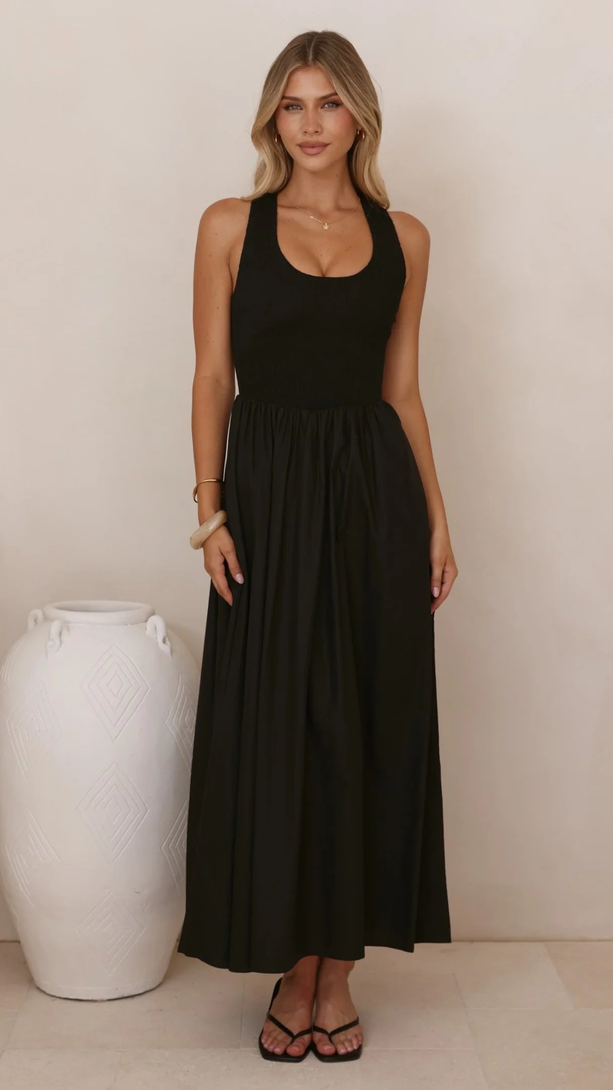 Maia Maxi Dress - Black