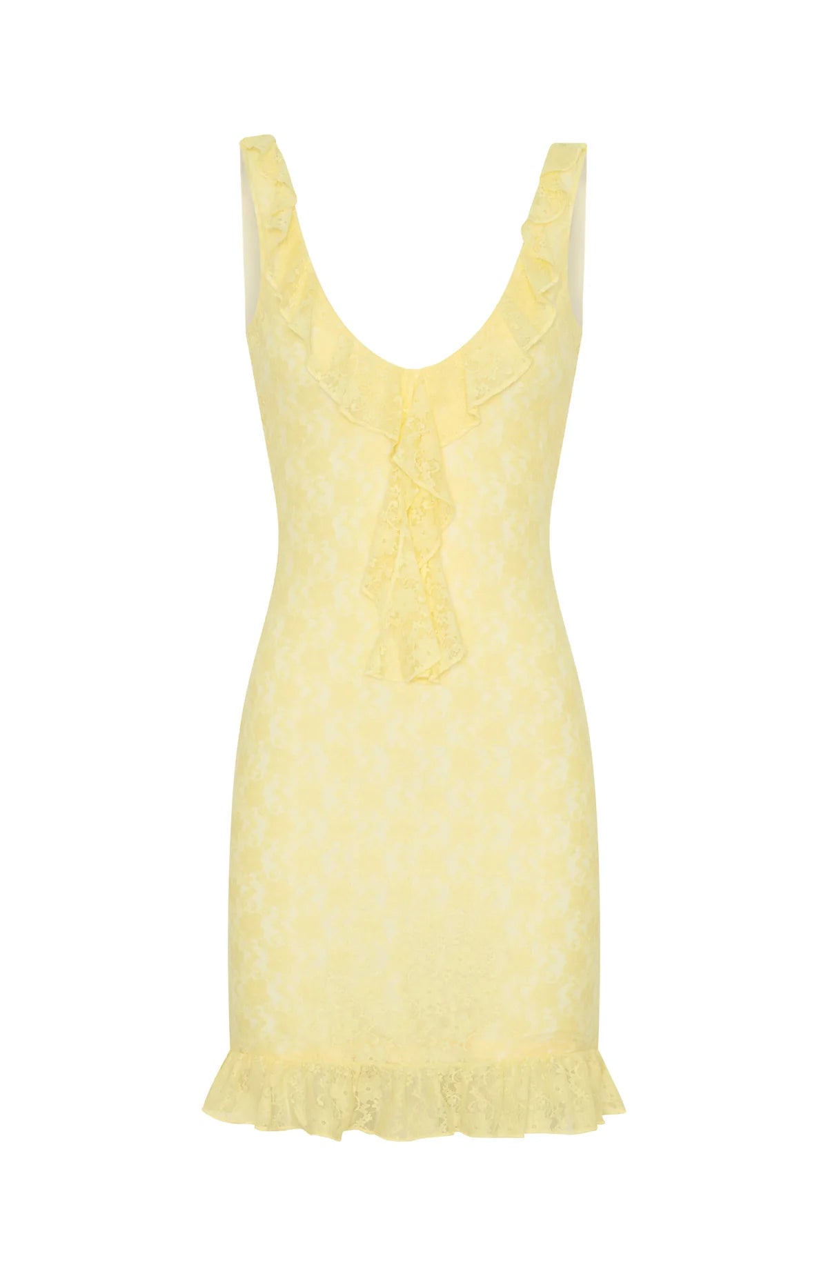 Take A Bow Mini Dress Lemon