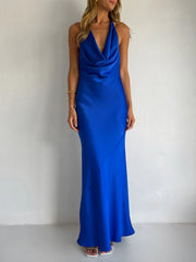 By Nicola Lucia Maxi Dress in Cobalt