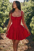 cherry corset mini dress