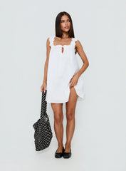 Swing Mini Dress White Tall