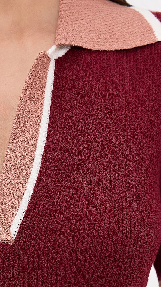 Boucle Polo Dress