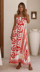 Elaine Maxi Dress - Palmeras Print