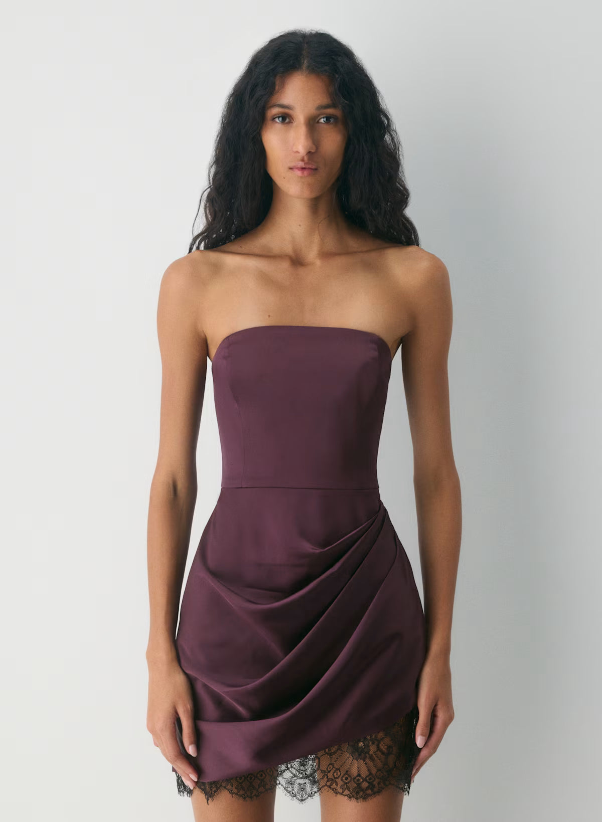 Showtime Satin Dress-cardamon