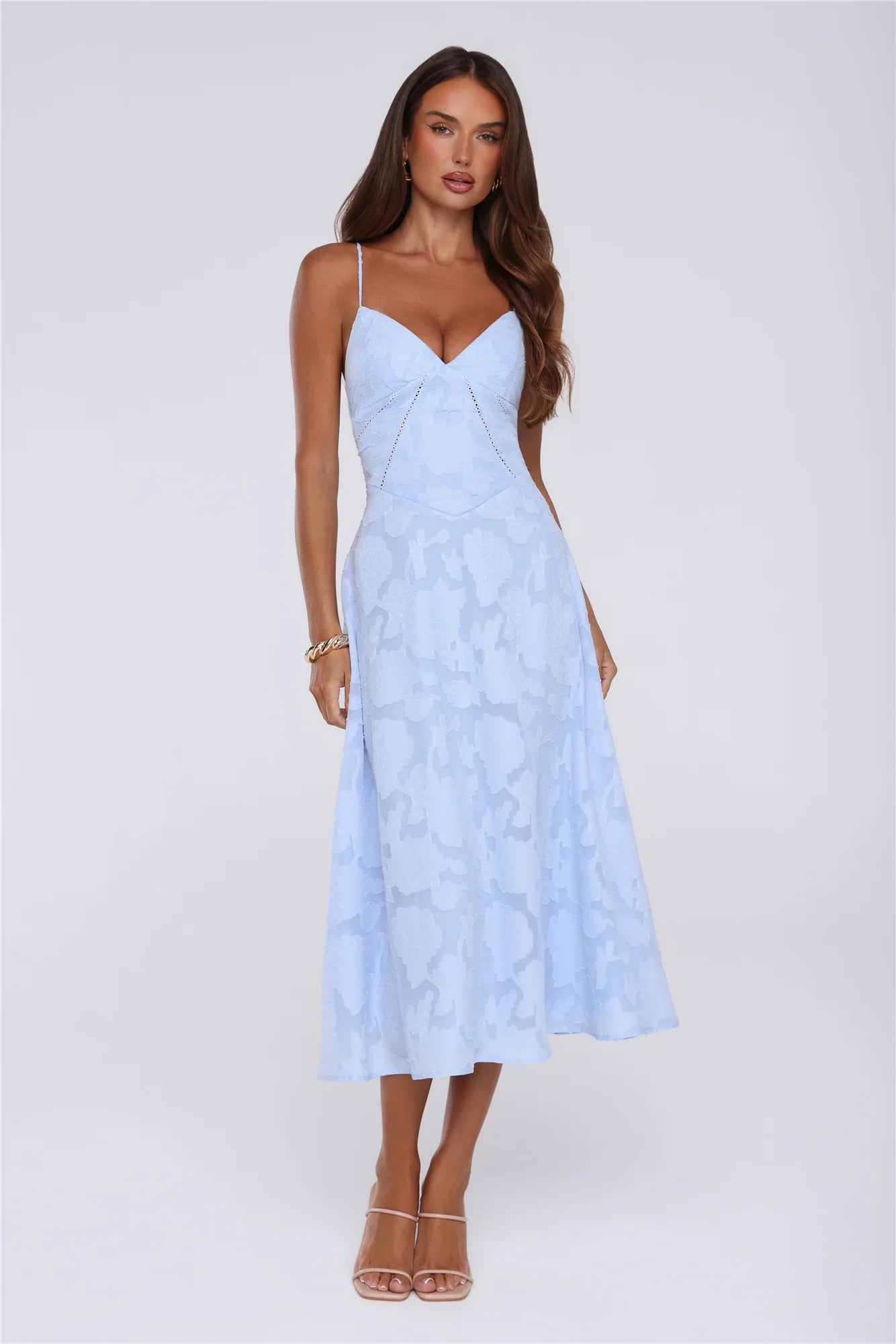Tide Kissed Midi Dress Blue